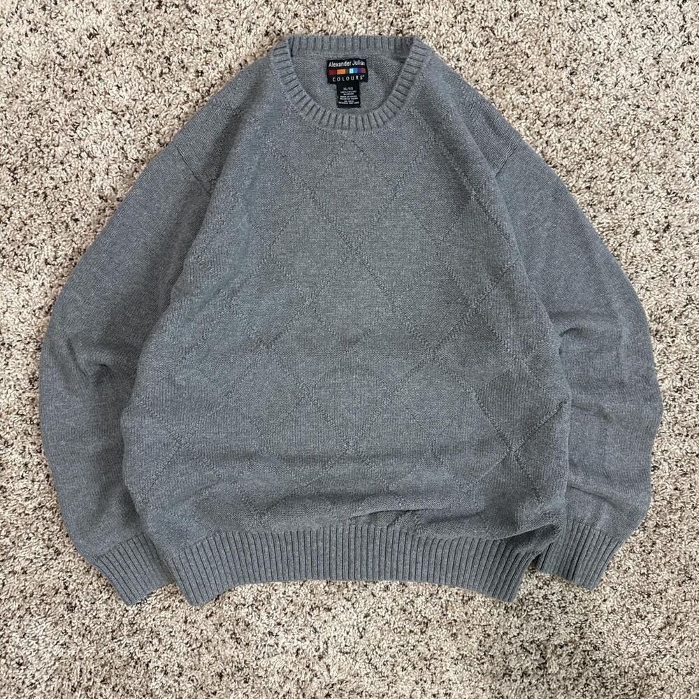 Alexander-julian Men's Grey Jumper